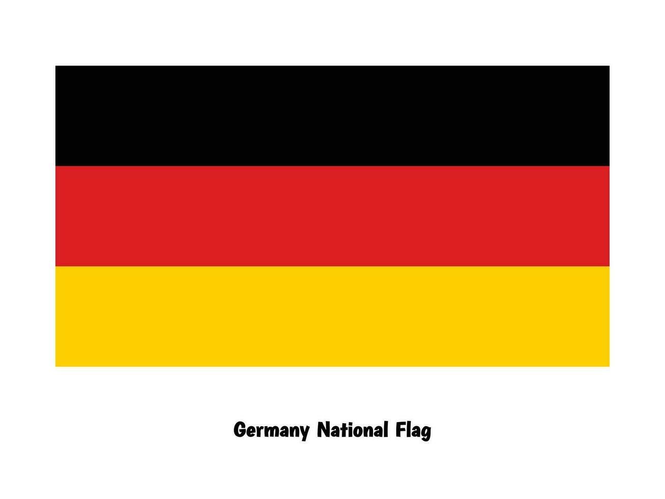 Allemagne nationale drapeau vecteur illustration