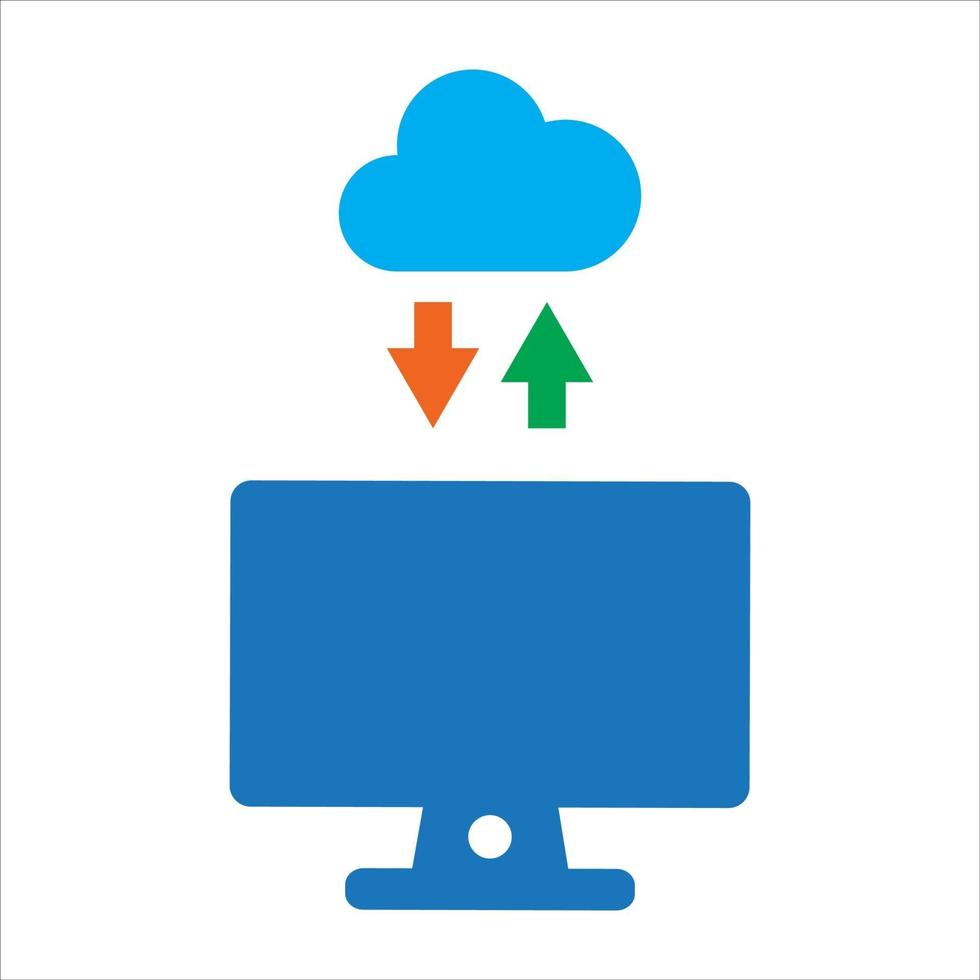 illustration de l'informatique en nuage vecteur