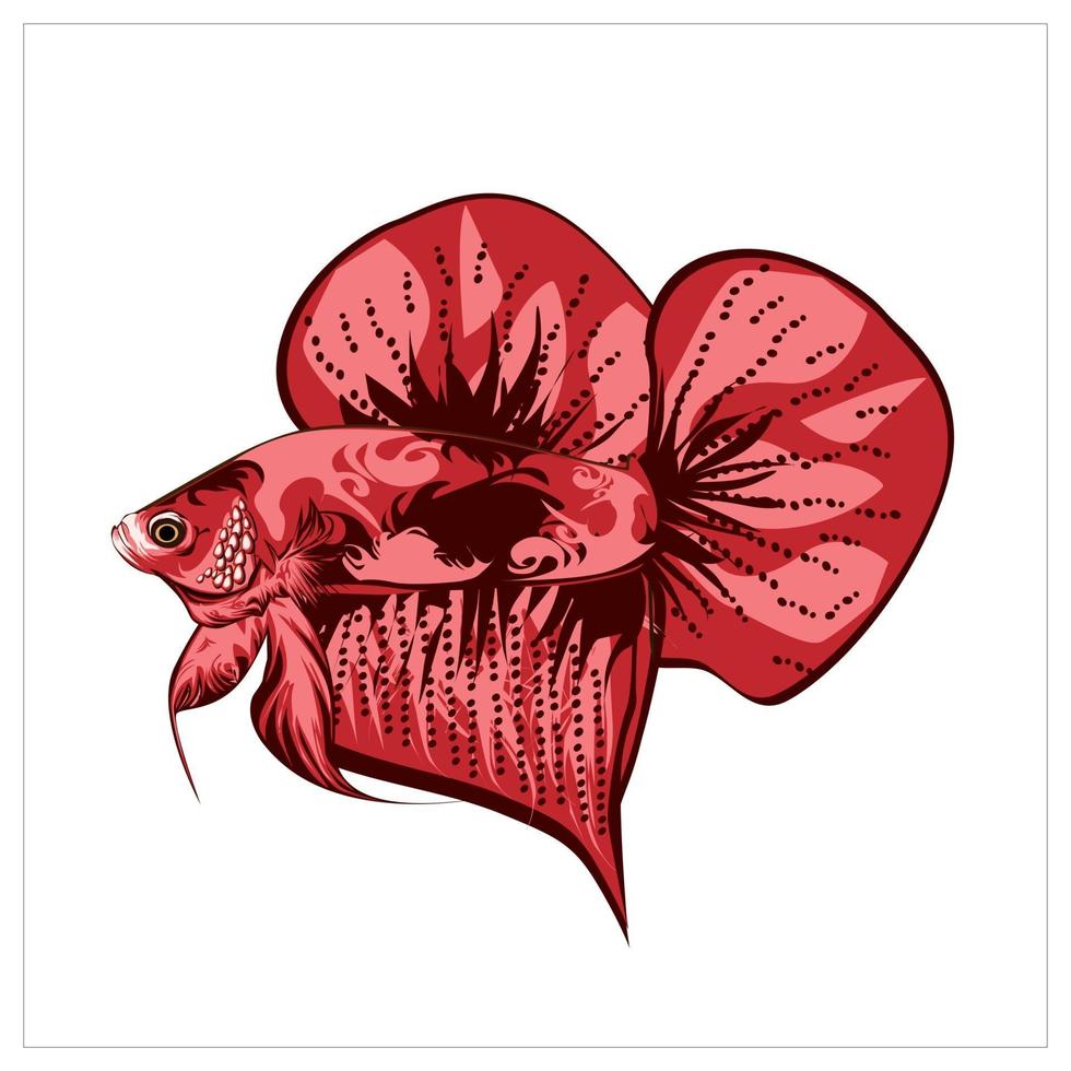 illustration d'image vectorielle de poisson betta vecteur