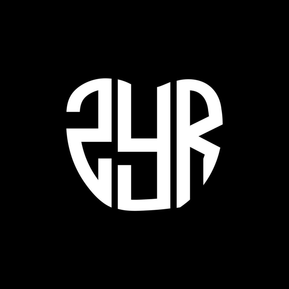 zyr lettre logo Créatif conception. zyr unique conception. vecteur