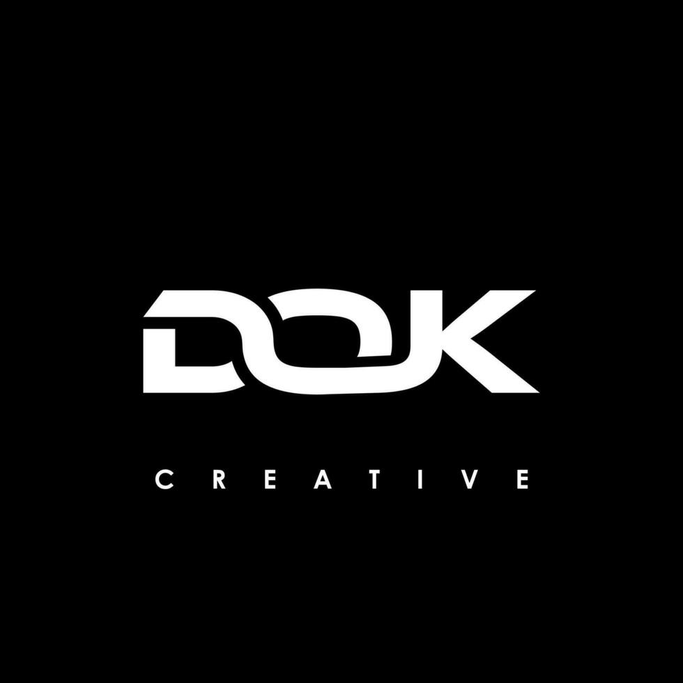 dok lettre initiale logo conception modèle vecteur illustration