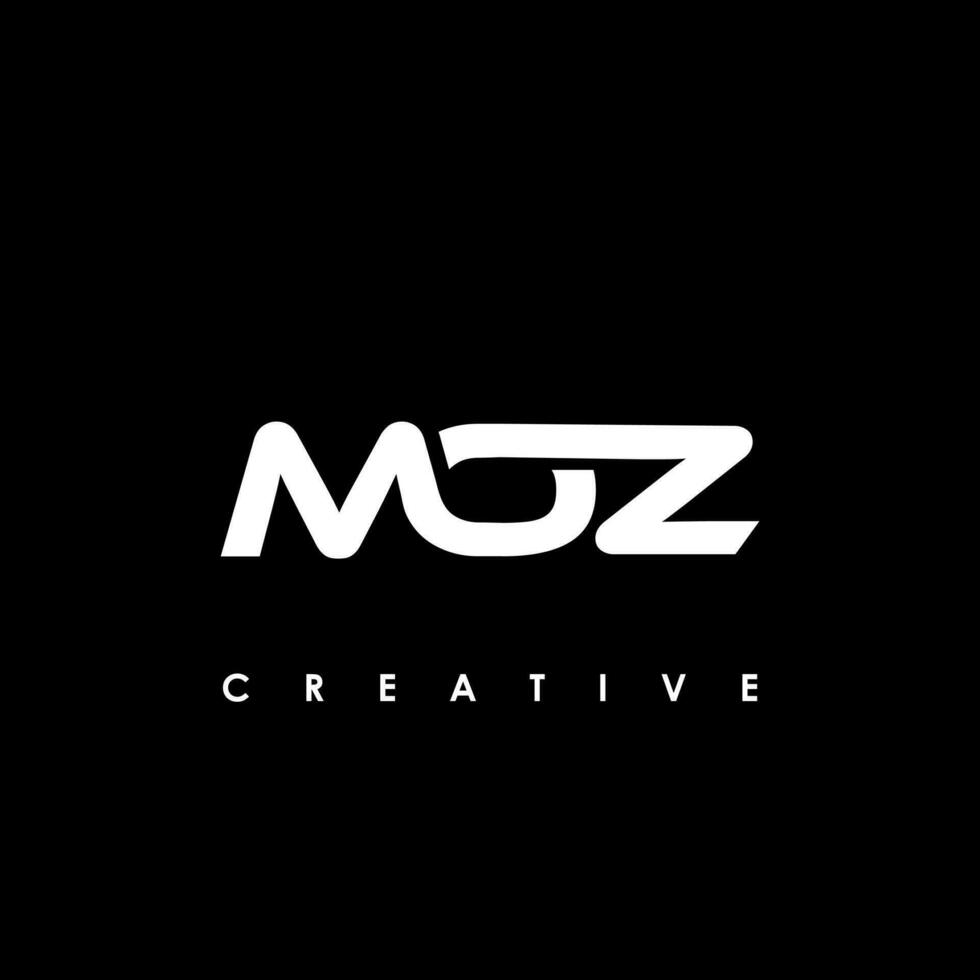 moz lettre initiale logo conception modèle vecteur illustration