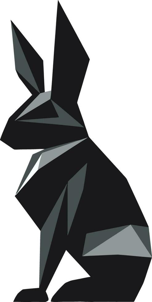 noir vecteur lapin une logo c'est comme audacieux comme il est espiègle même plus Créatif titres