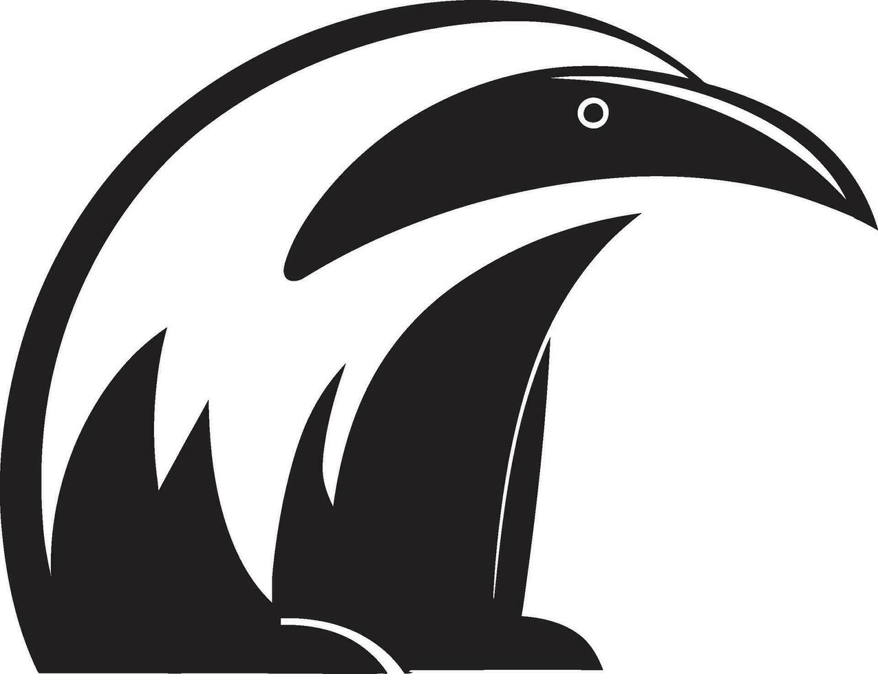 moderne noir fourmilier une logo de distinction audacieux noir fourmilier logo vecteur art excellence