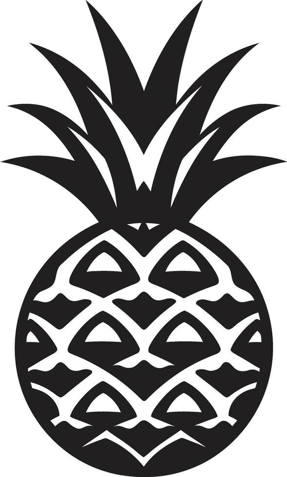 moderne ananas silhouette lisse ananas logo concept vecteur