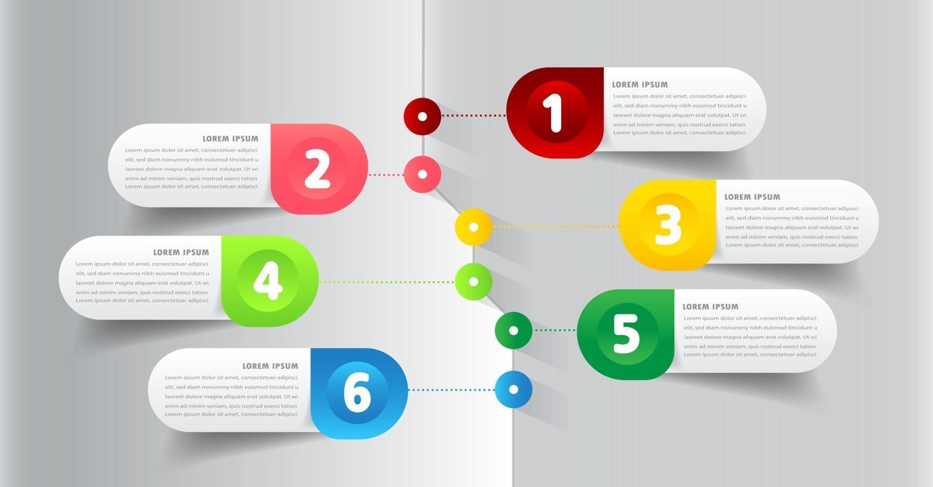 modèle de zone de texte de chronologie moderne, bannière d'infographie vecteur