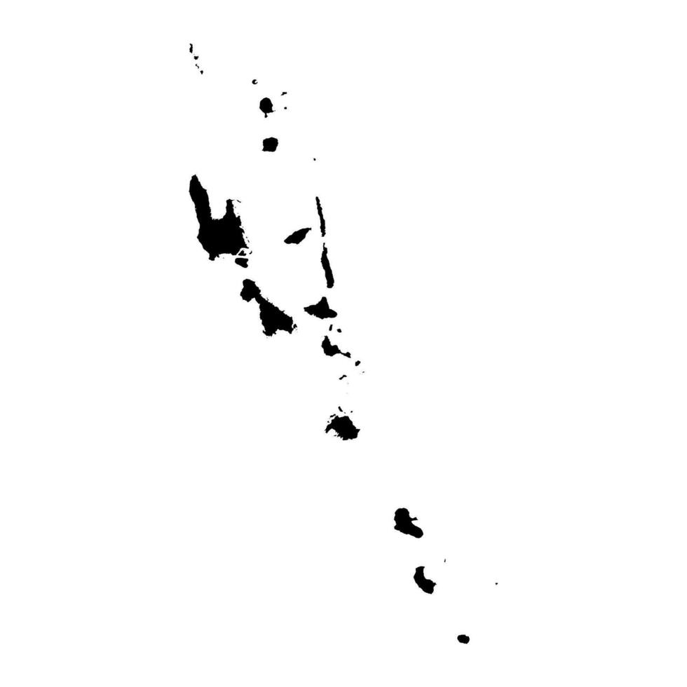 Vanuatu carte avec administratif divisions. vecteur illustration.