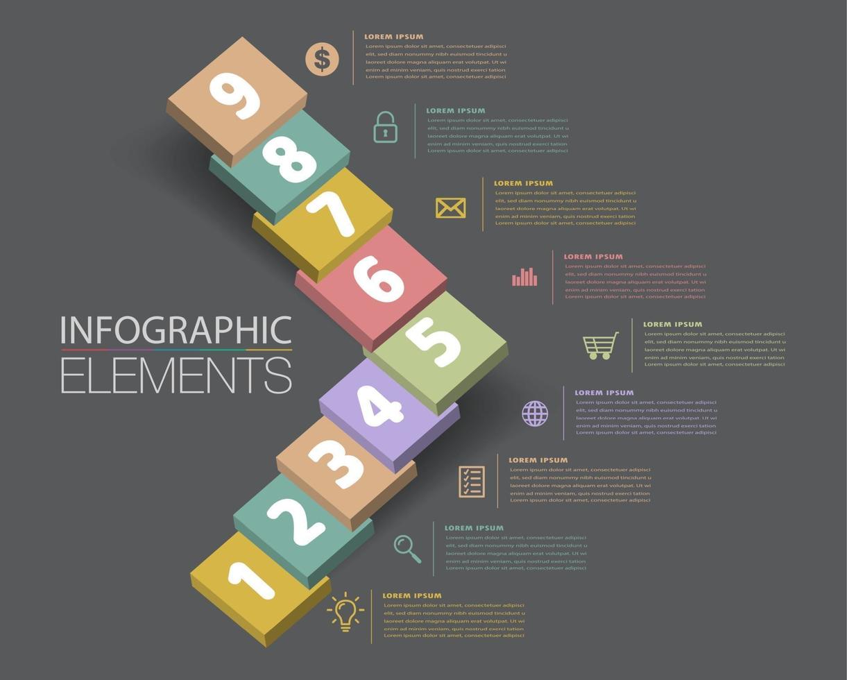 intensification du concept commercial réussi. remue le vecteur infographique