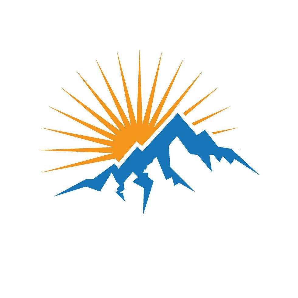 logo d & # 39; icône de montagne vecteur