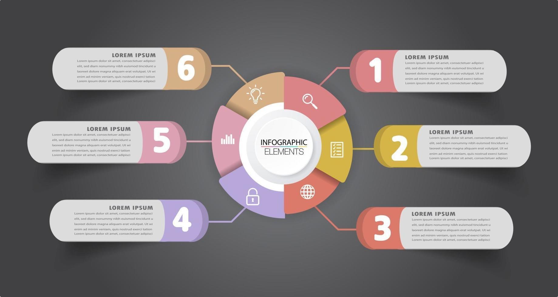 modèle de zone de texte de chronologie moderne, bannière d'infographie vecteur