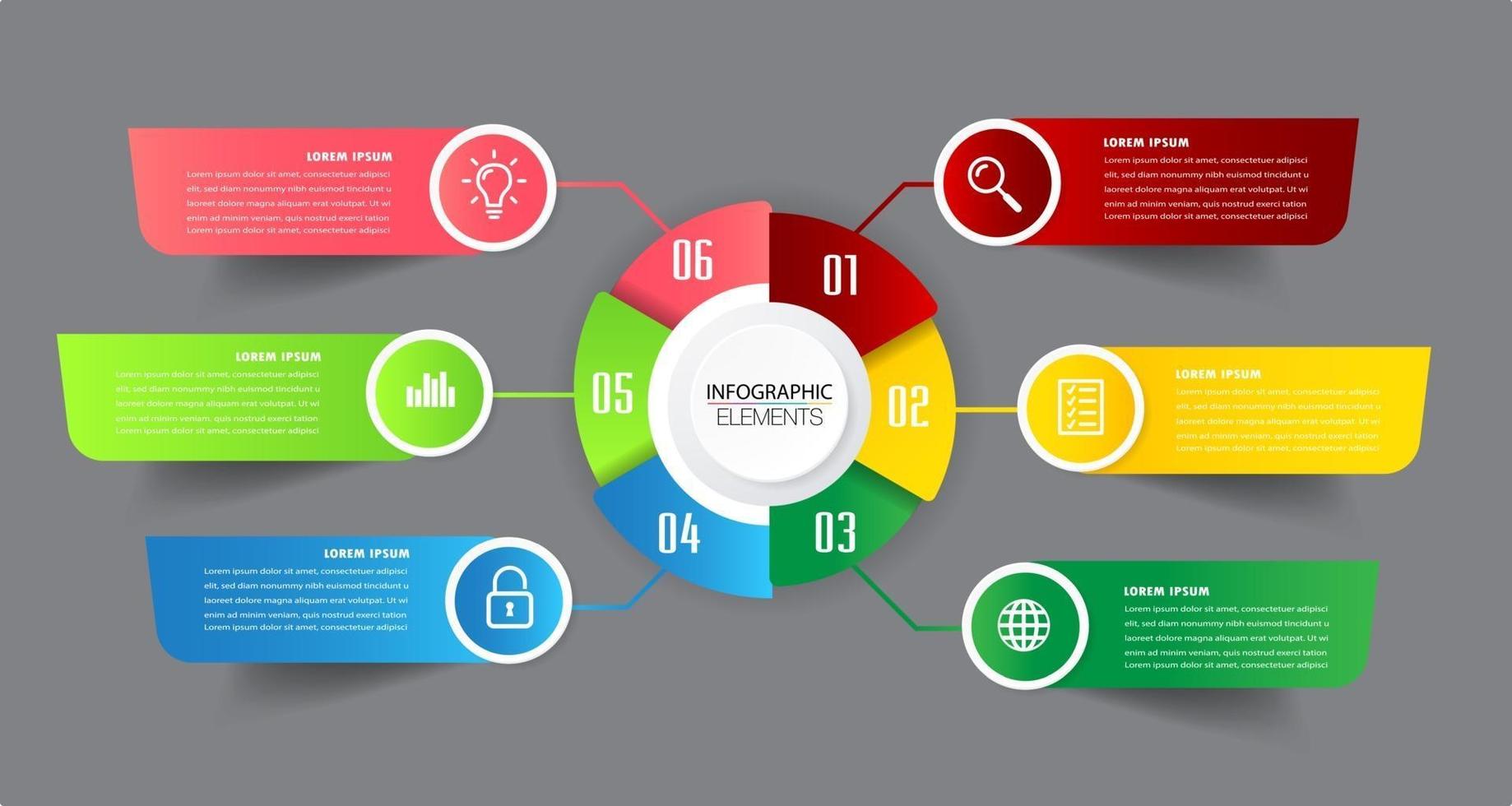 modèle de zone de texte de chronologie moderne, bannière d'infographie vecteur