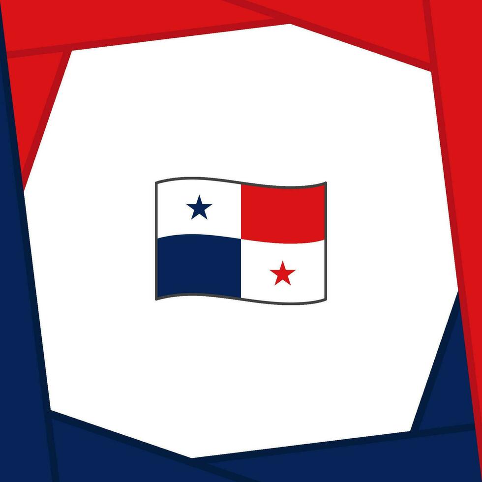 Panama drapeau abstrait Contexte conception modèle. Panama indépendance journée bannière social médias poste. Panama bannière vecteur