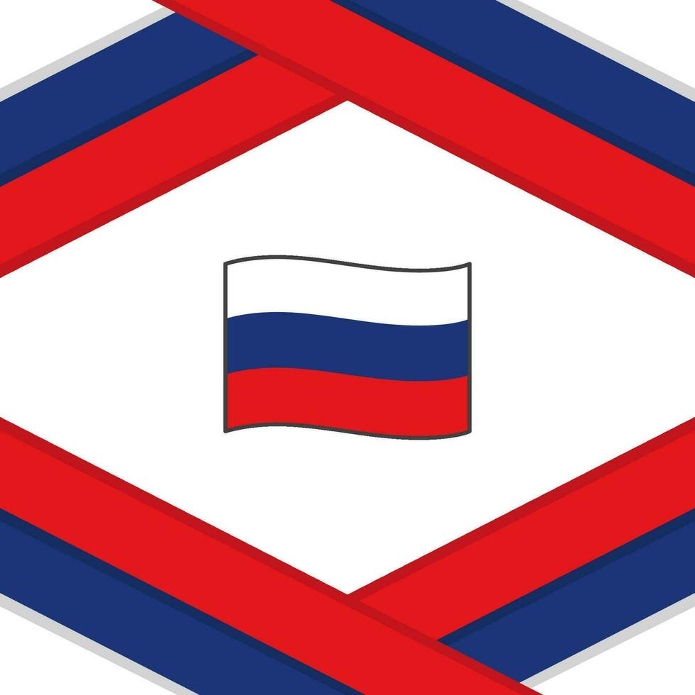 Russie drapeau abstrait Contexte conception modèle. Russie indépendance journée bannière social médias poste. Russie modèle vecteur