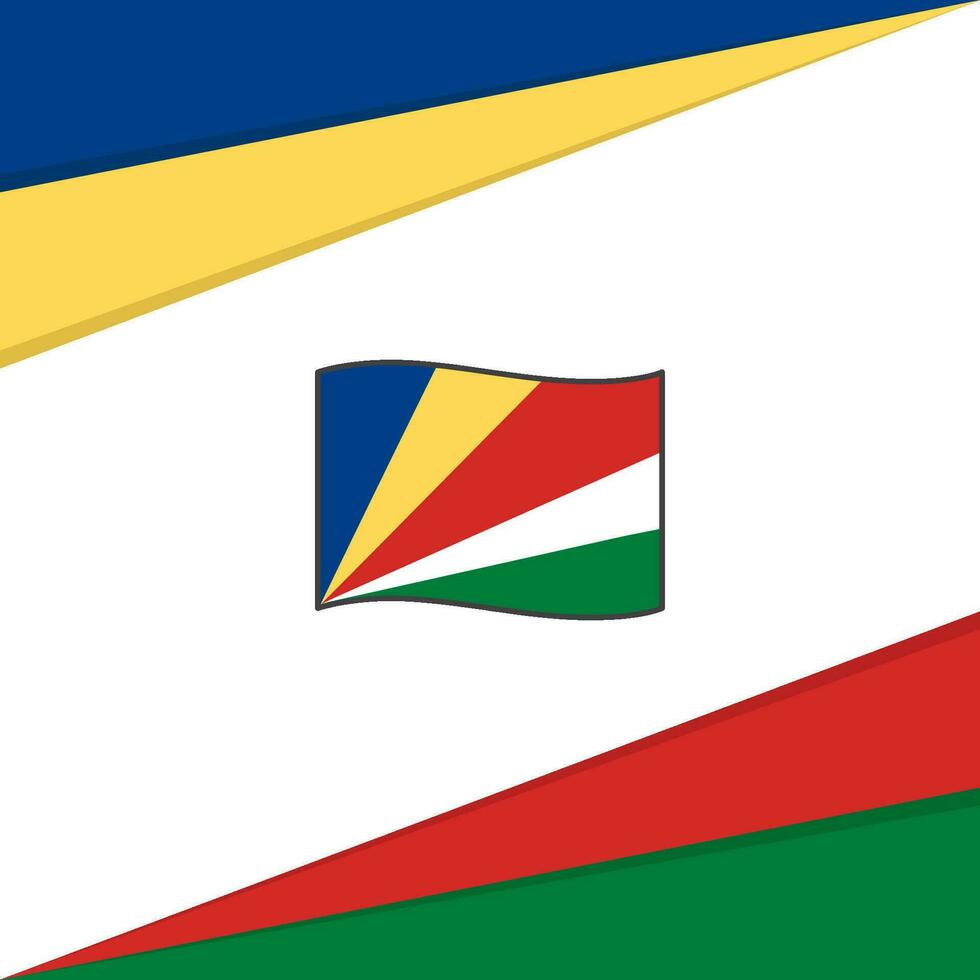 les Seychelles drapeau abstrait Contexte conception modèle. les Seychelles indépendance journée bannière social médias poste. les Seychelles conception vecteur