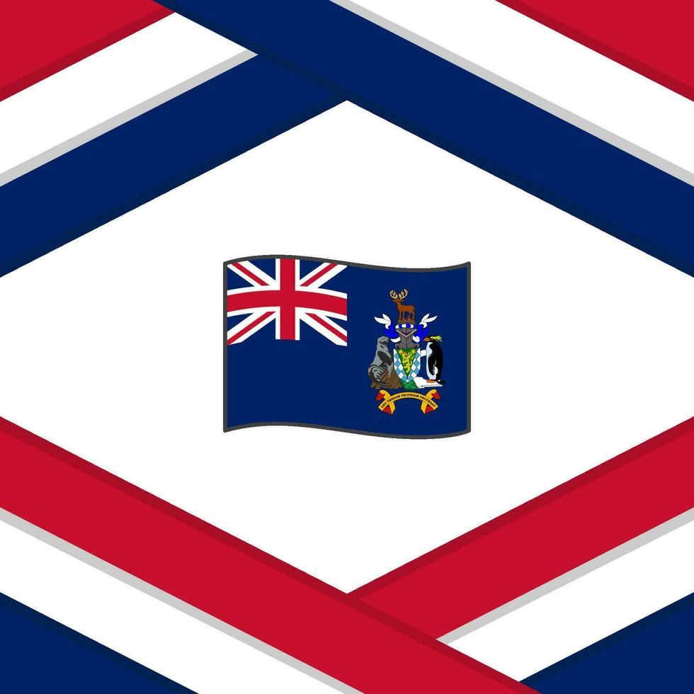 Sud Géorgie et le Sud sandwich îles drapeau abstrait Contexte conception modèle. indépendance journée bannière social médias poste. modèle vecteur
