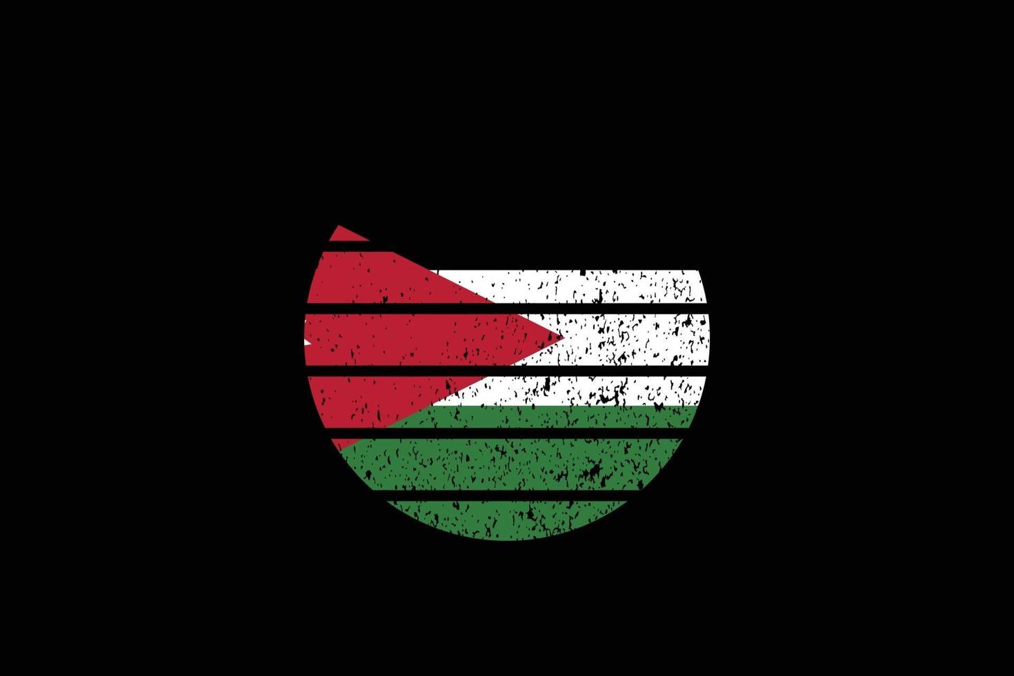 drapeau de style grunge de la jordanie. illustration vectorielle. vecteur