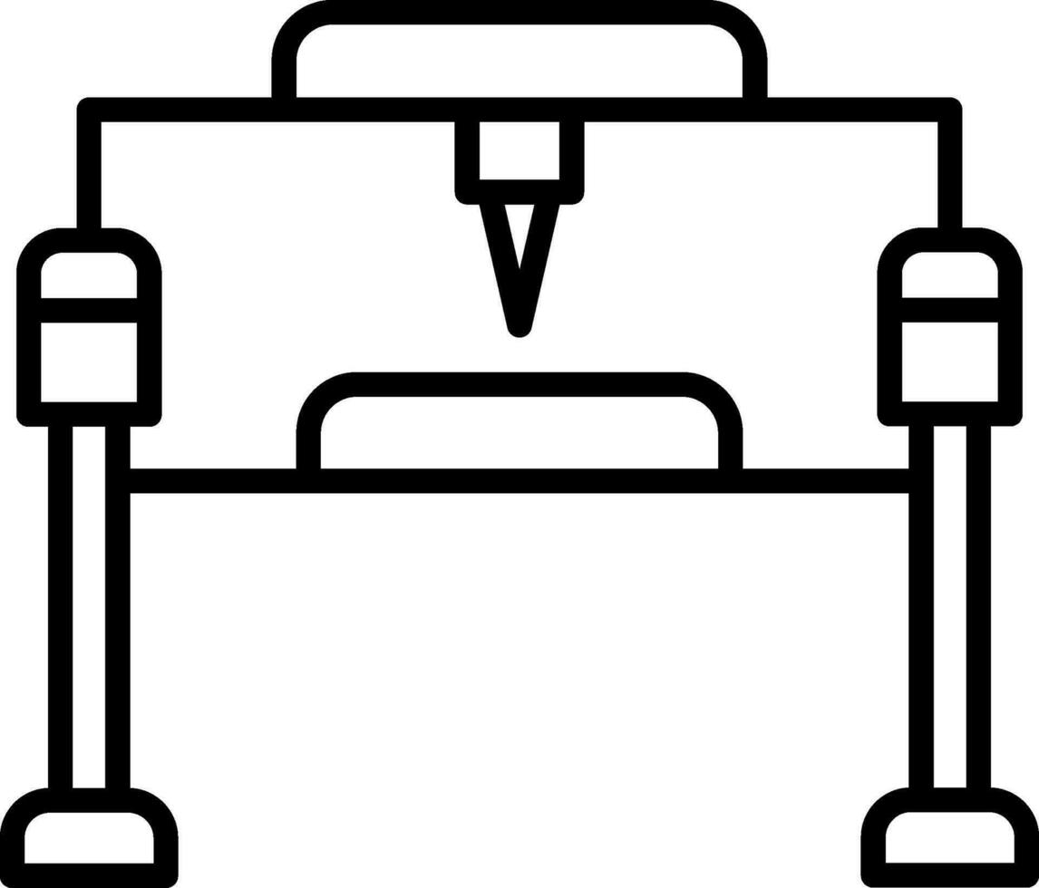 Icône de vecteur d'imprimante 3D