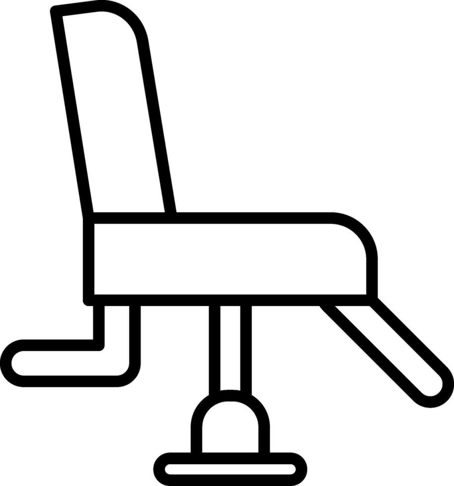 icône de vecteur de chaise de coiffeur