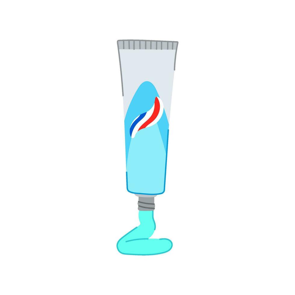 brosse à dents dentifrice dessin animé vecteur illustration