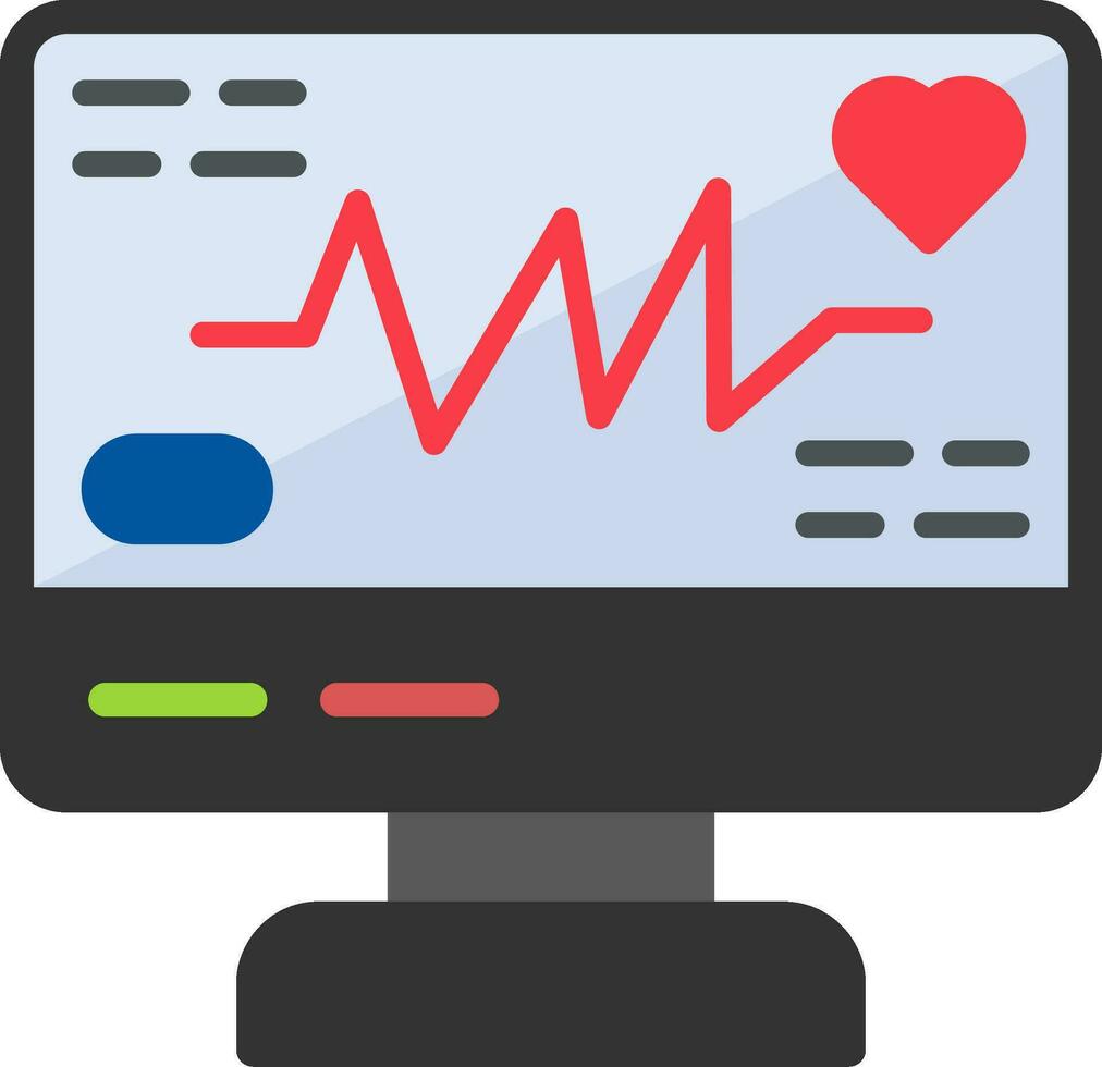 icône de vecteur d'électrocardiogramme