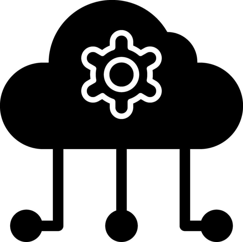 icône de vecteur de cloud computing