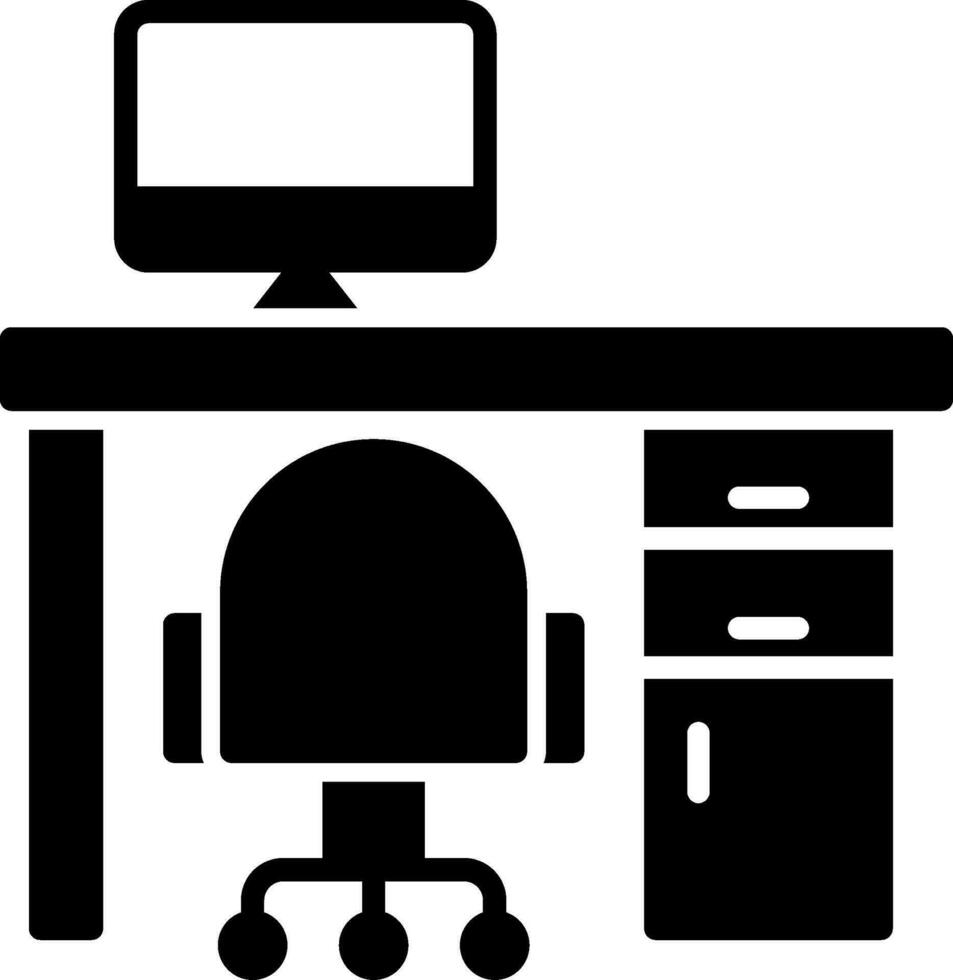 icône de vecteur de lieu de travail