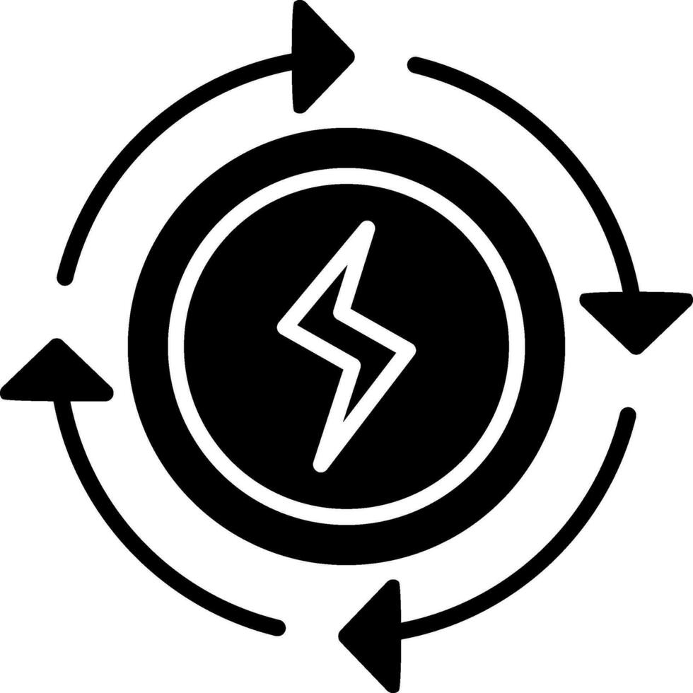 icône de vecteur d'énergie renouvelable