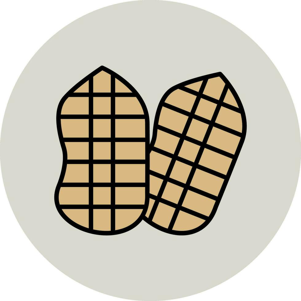 cacahuètes vecteur icône