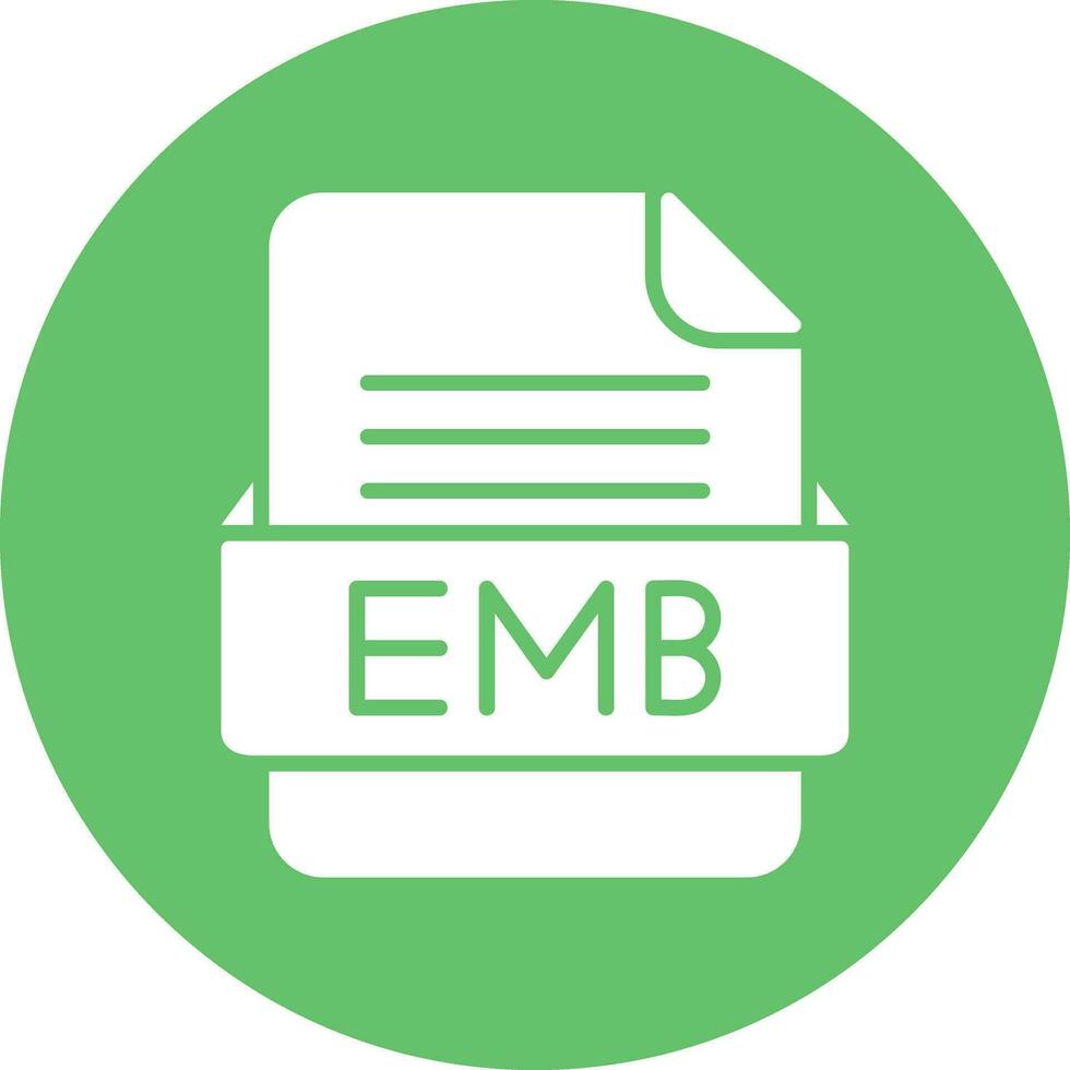 emb fichier format vecteur icône