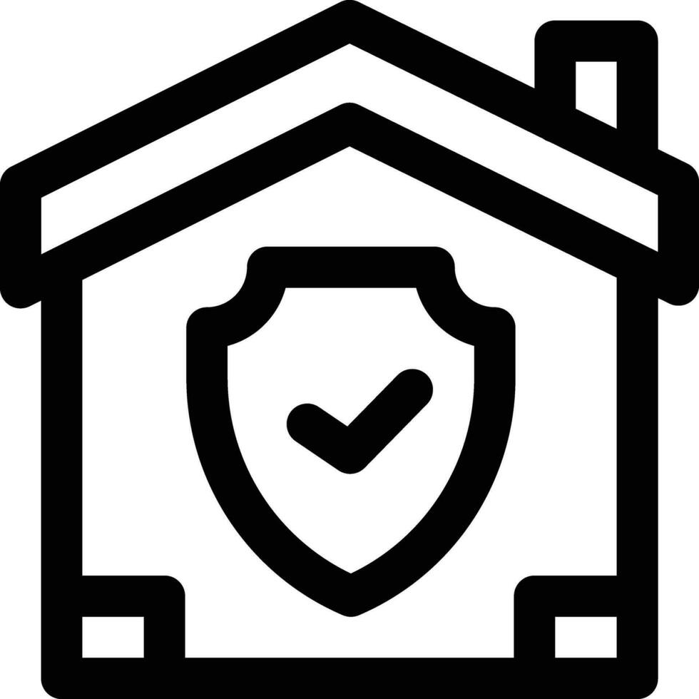 icône de vecteur d'assurance habitation