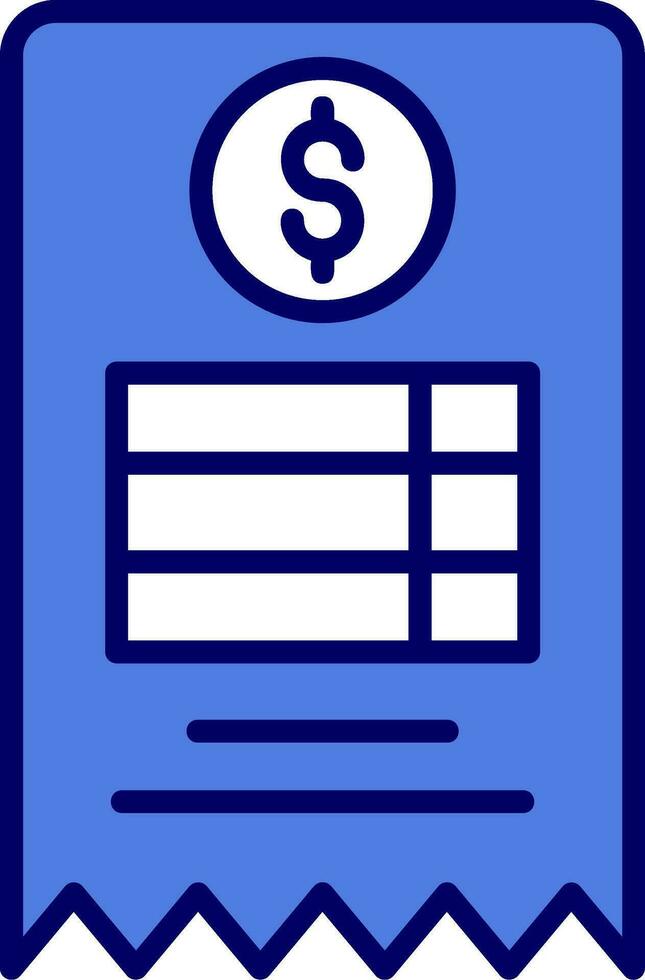 icône de vecteur de facture