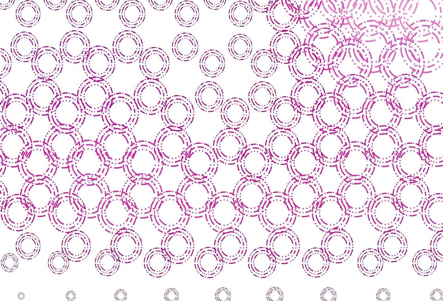 modèle vectoriel violet clair avec des cercles.