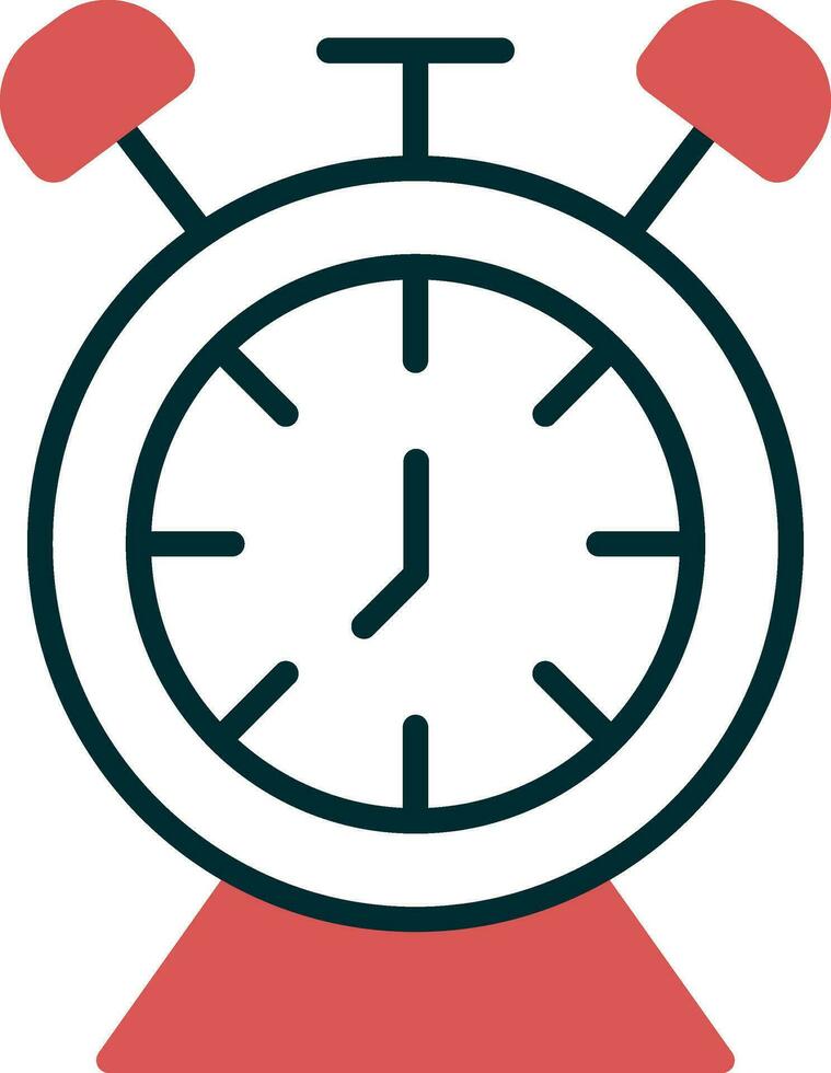 icône de vecteur d'horloge de bureau