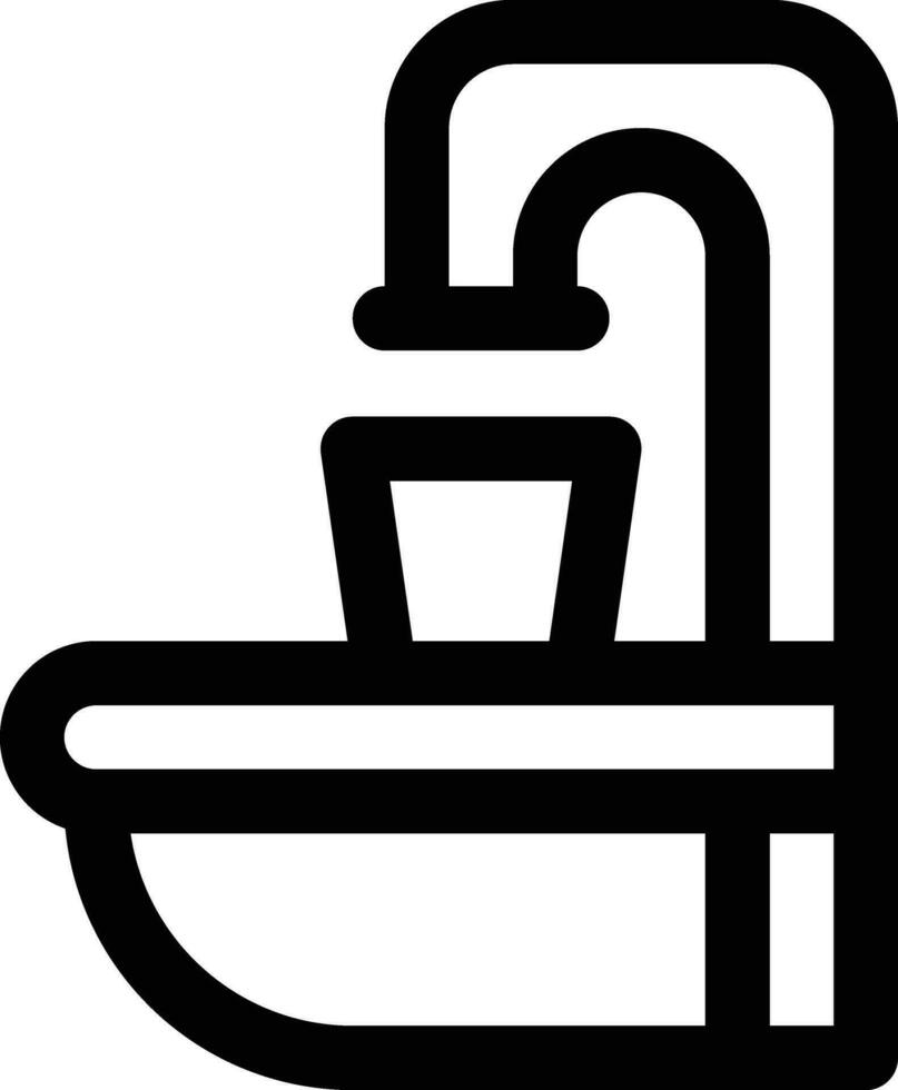 icône de vecteur d'évier
