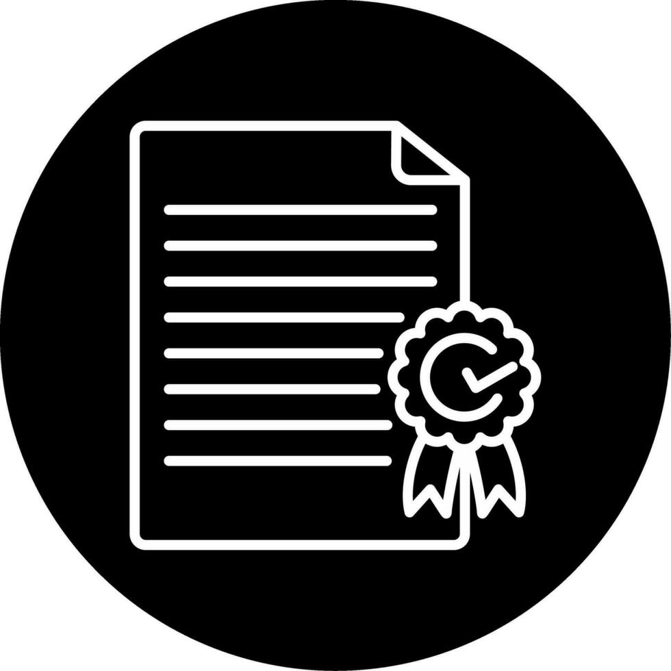 icône de vecteur de certificat