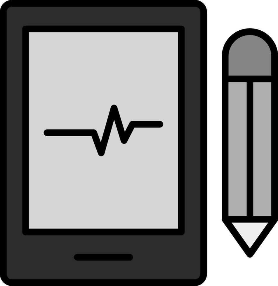 icône de vecteur de tablette de dessin