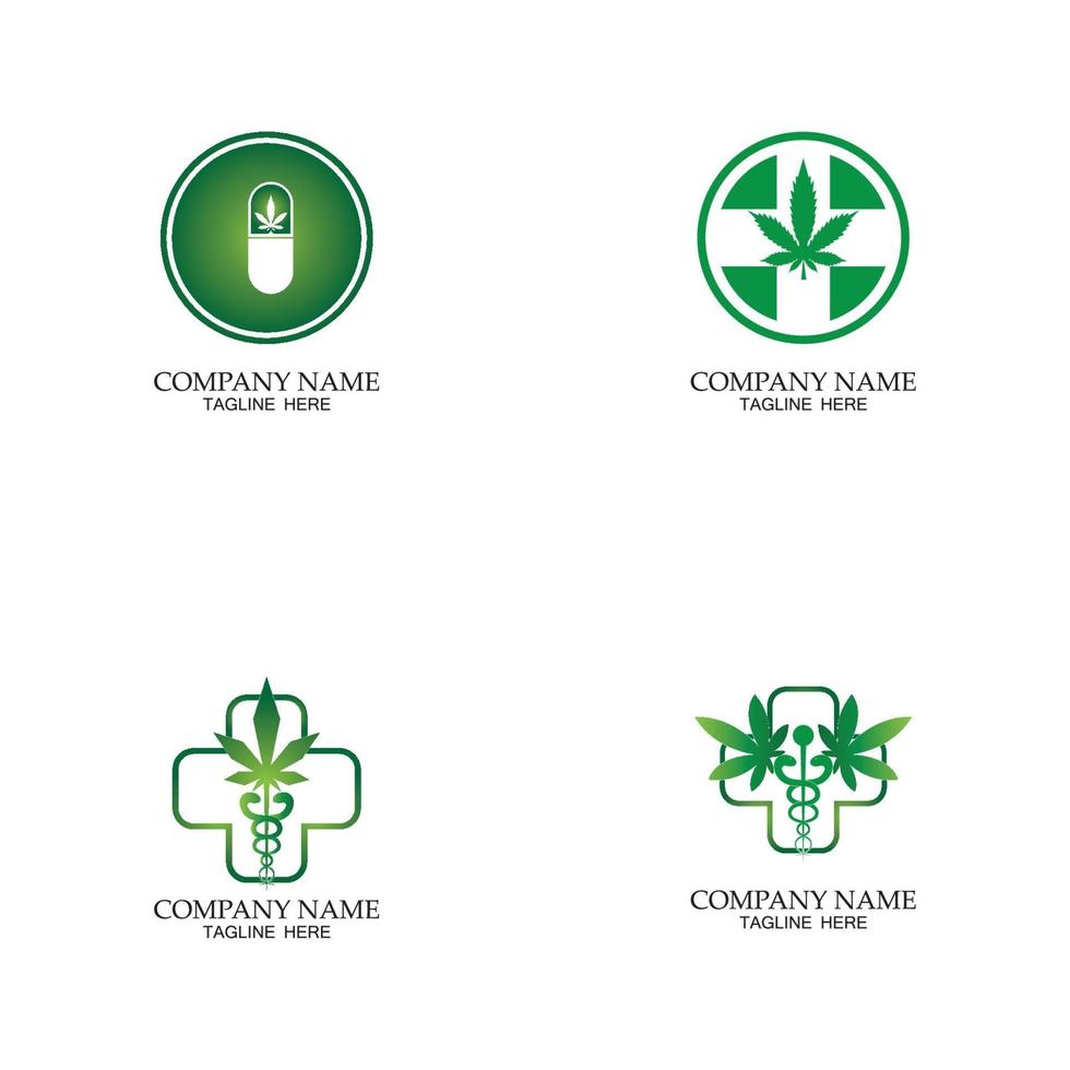 marijuana médicale, illustration d'icône de symbole médical de cannabis vecteur