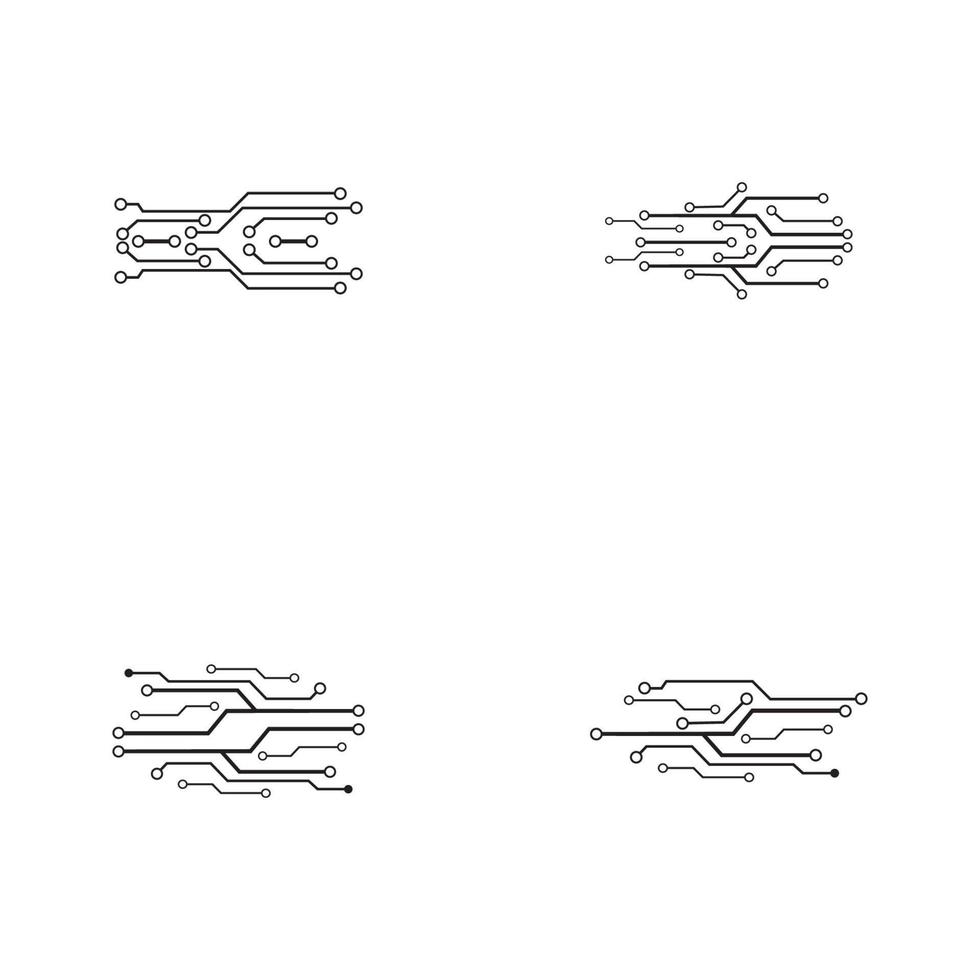 vecteur de modèle de logo de circuit