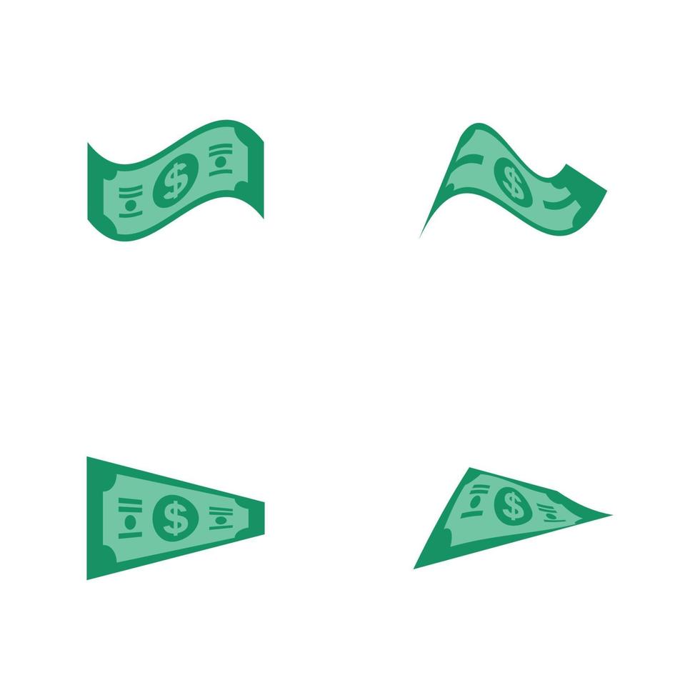 US dollar stock papier billets de banque icône illustration vectorielle vecteur