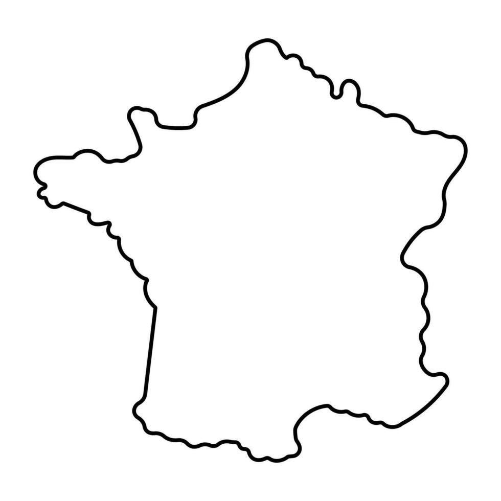 drapeau territoire France pays ligne icône vecteur