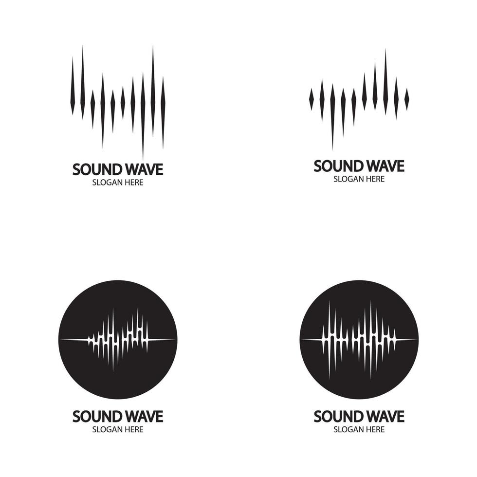 illustration vectorielle des ondes sonores vecteur