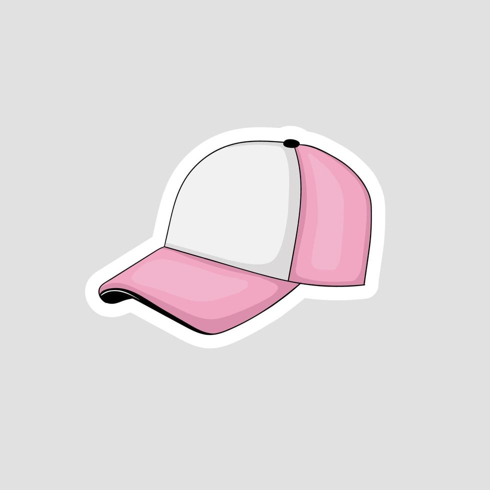 autocollants de casquette colorés dessinés à la main vecteur