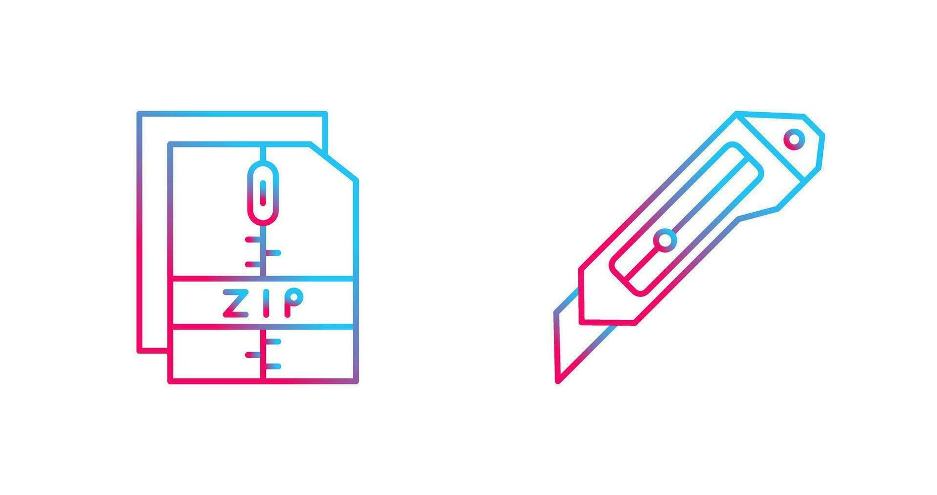 coupeur et Zip *: français fichier icône vecteur