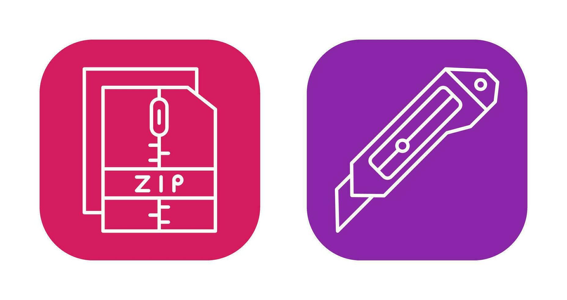 coupeur et Zip *: français fichier icône vecteur