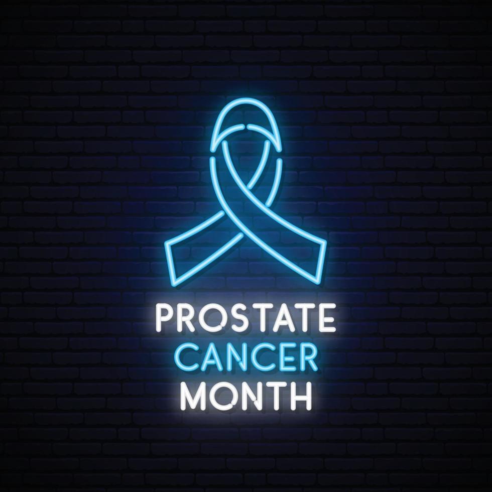 mois de novembre de sensibilisation au cancer de la prostate vecteur