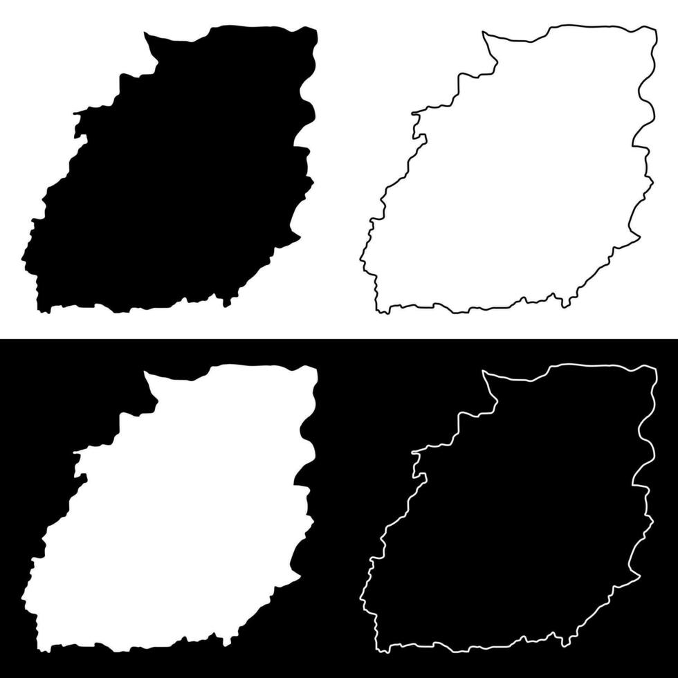 est Région carte, administratif division de Ghana. vecteur illustration.