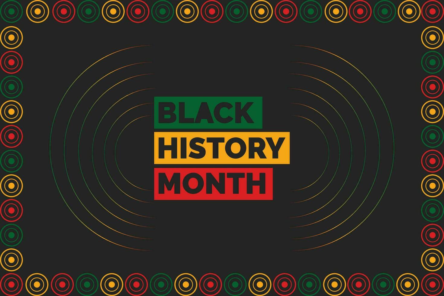 noir histoire mois africain américain histoire fête vecteur illustration, affiche, carte, bannière, Contexte. vecteur illustration