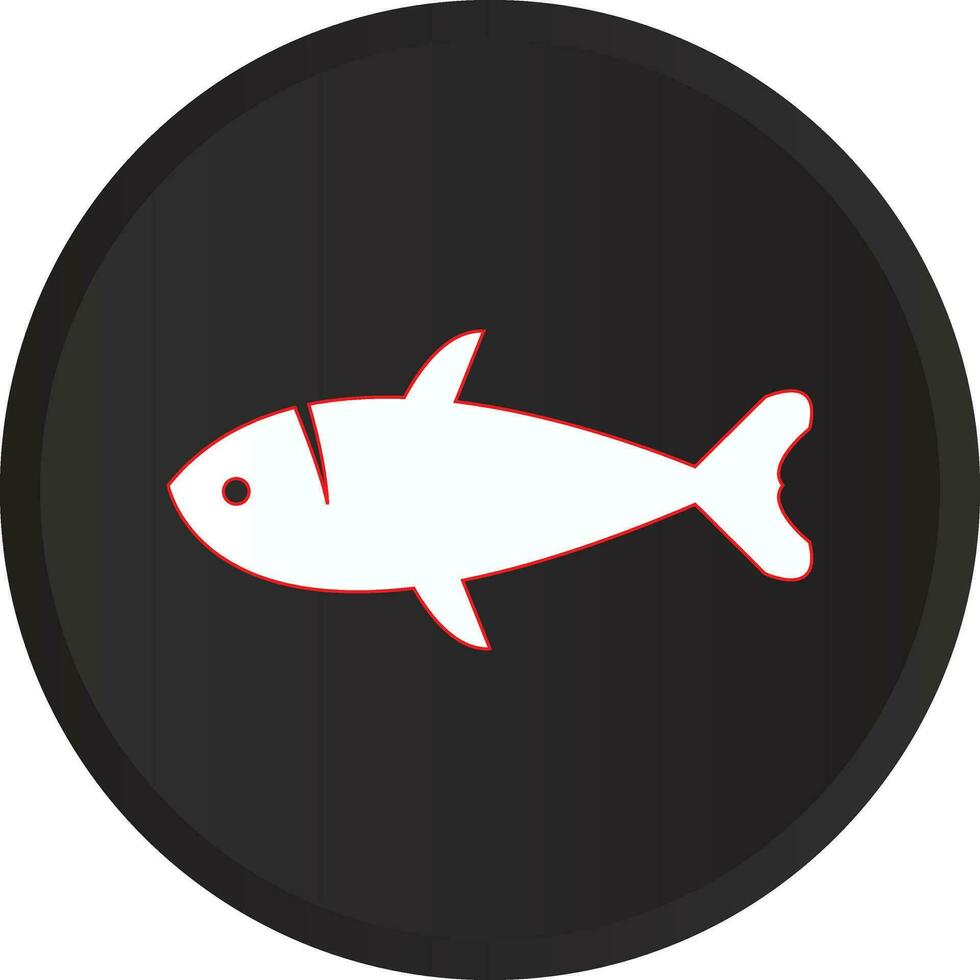 poisson vecteur illustration avec cercle logo