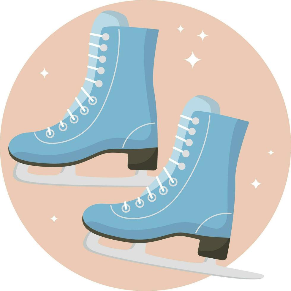 la glace patins vecteur illustration