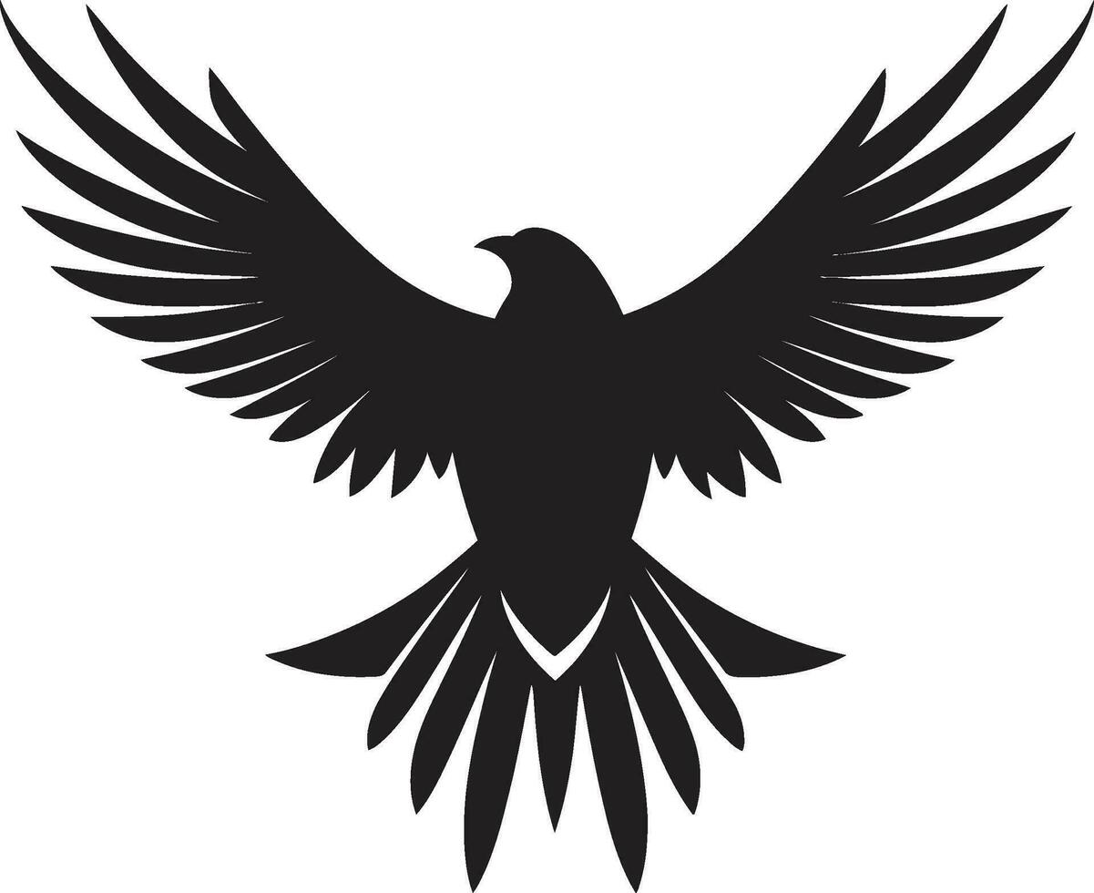 noir faucon prédateur logo une vecteur logo pour le suprême prédateur faucon une noir vecteur logo pour le inarrêtable